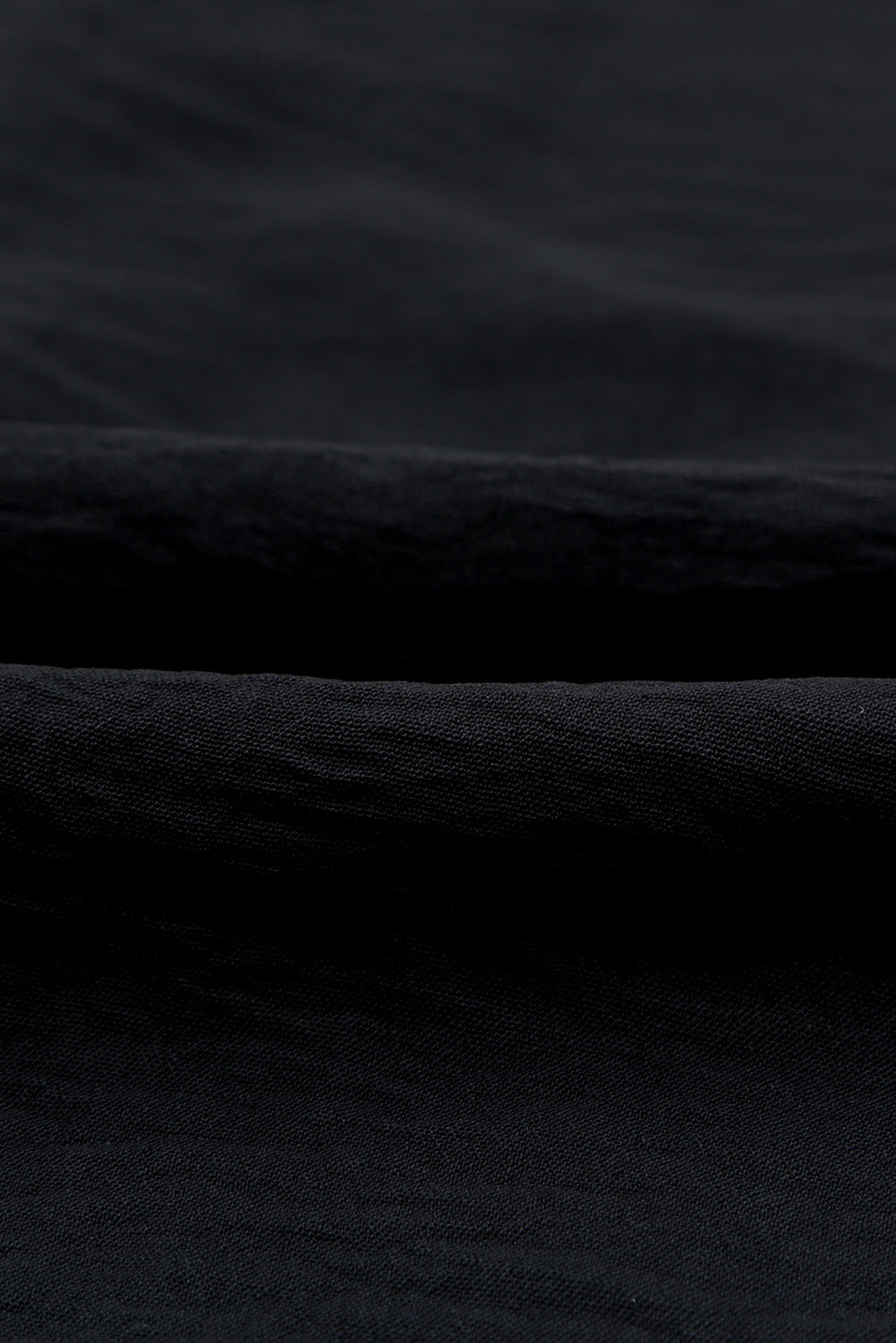 Blusa de manga de tres cuartos con cuello Johnny con textura