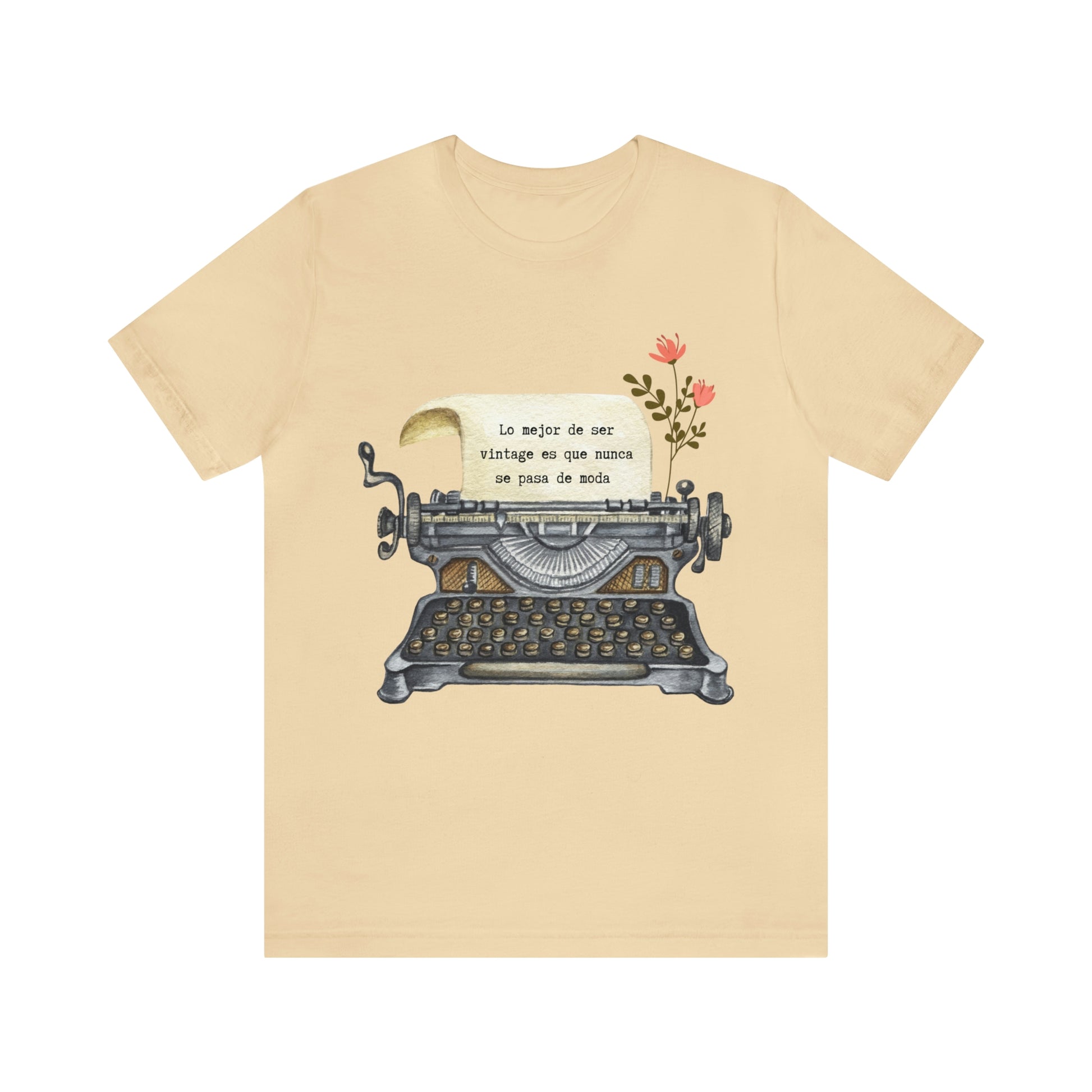 Camiseta Typewriter Soft Cream