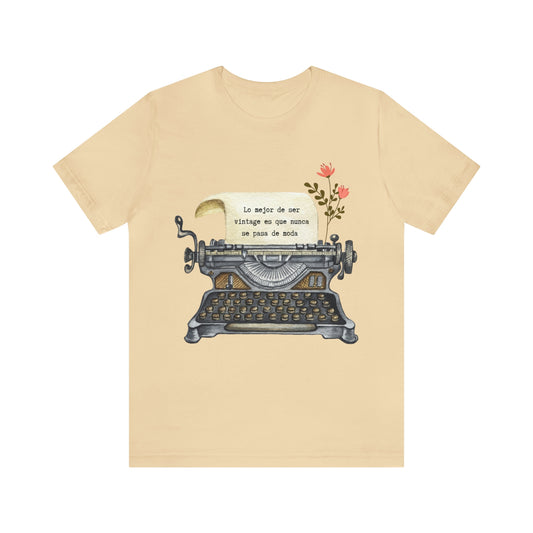 Camiseta Typewriter Soft Cream
