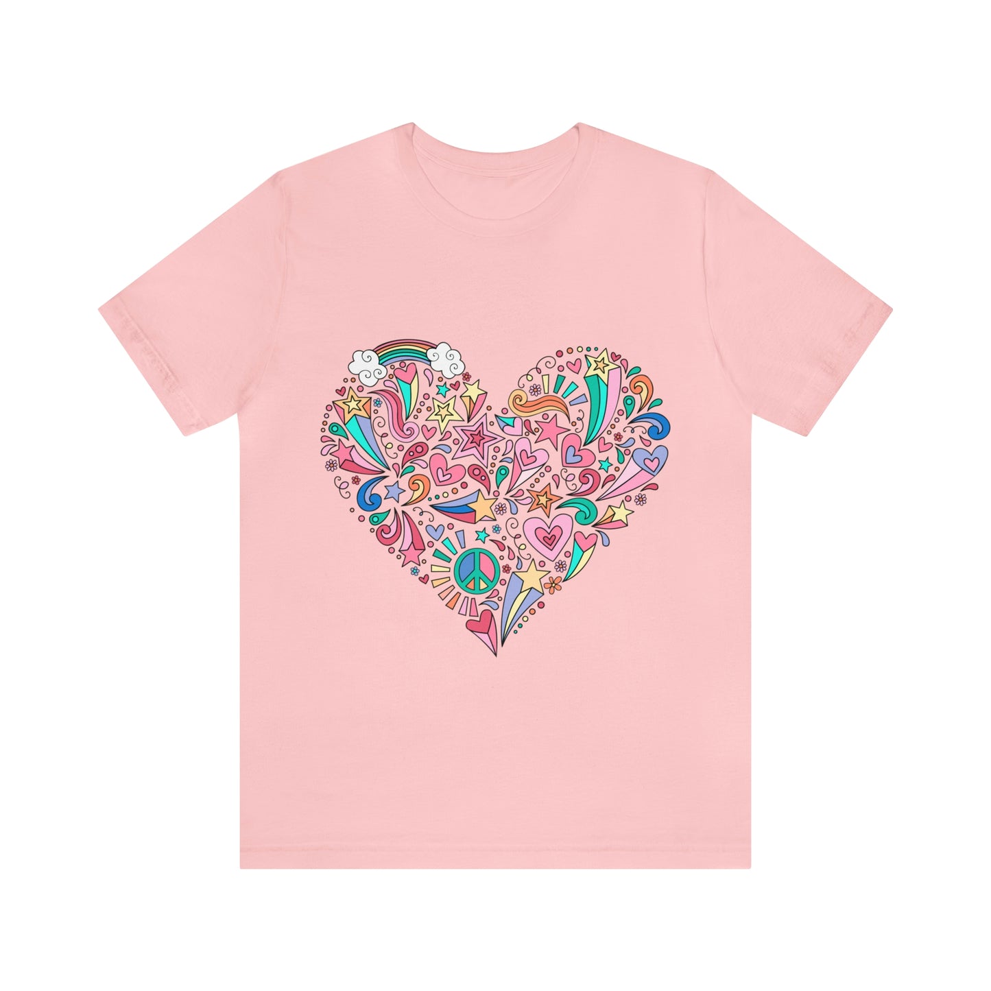 Camiseta Peace and love Pink