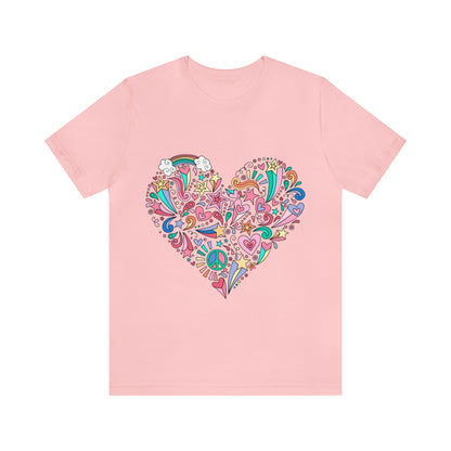 Camiseta Peace and love Pink