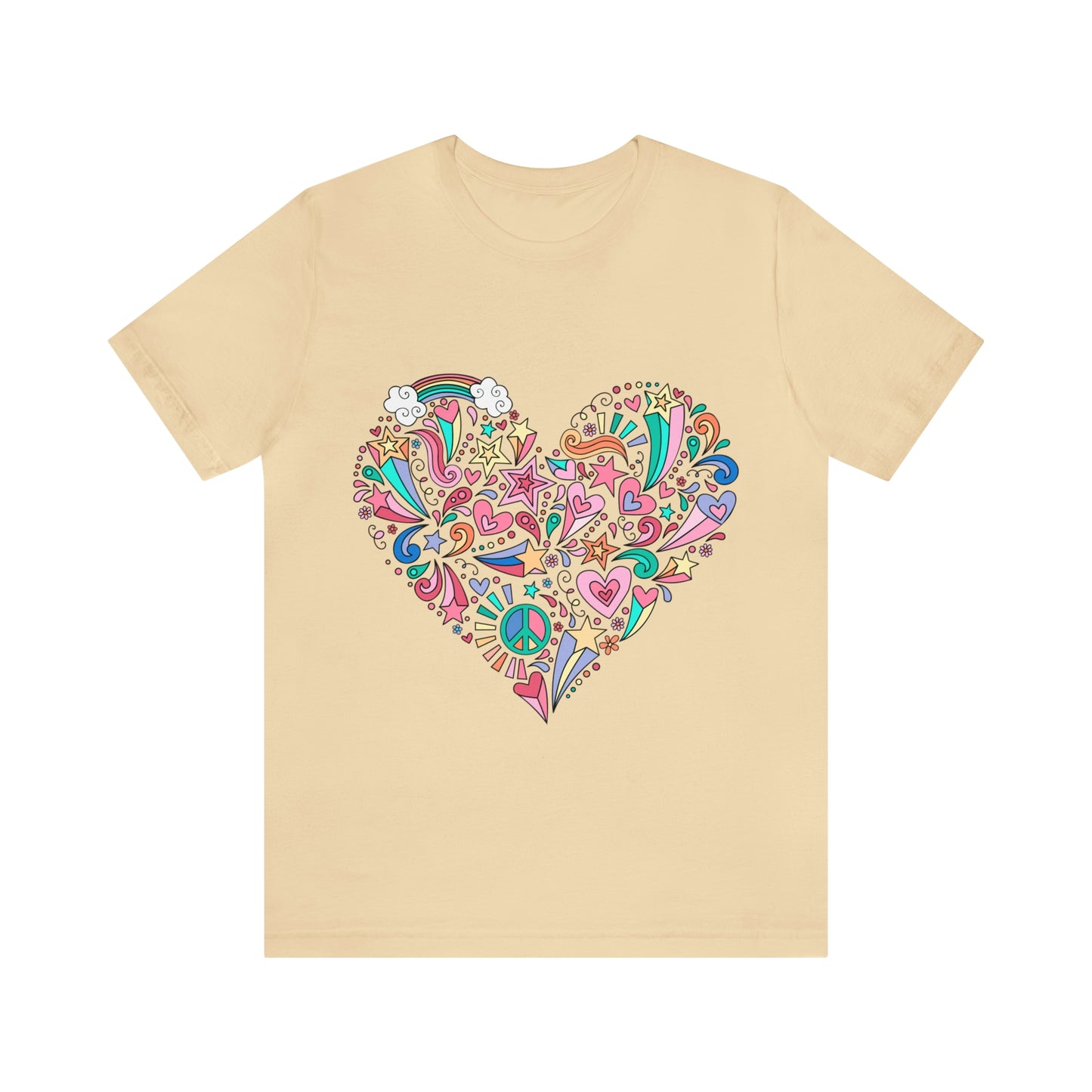 Camiseta Peace and love Soft Cream