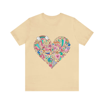 Camiseta Peace and love Soft Cream