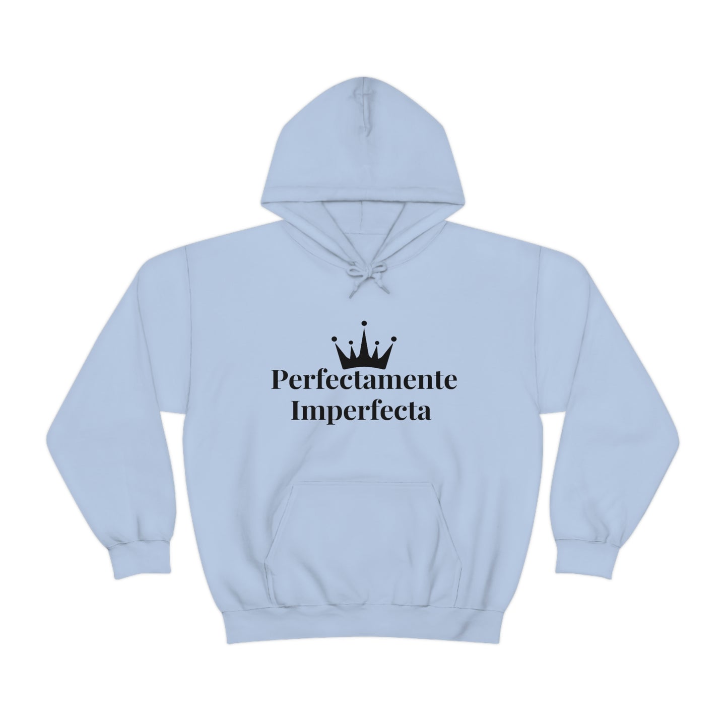 Hoodie Unisex Perfectamente Imperfecta Light Blue