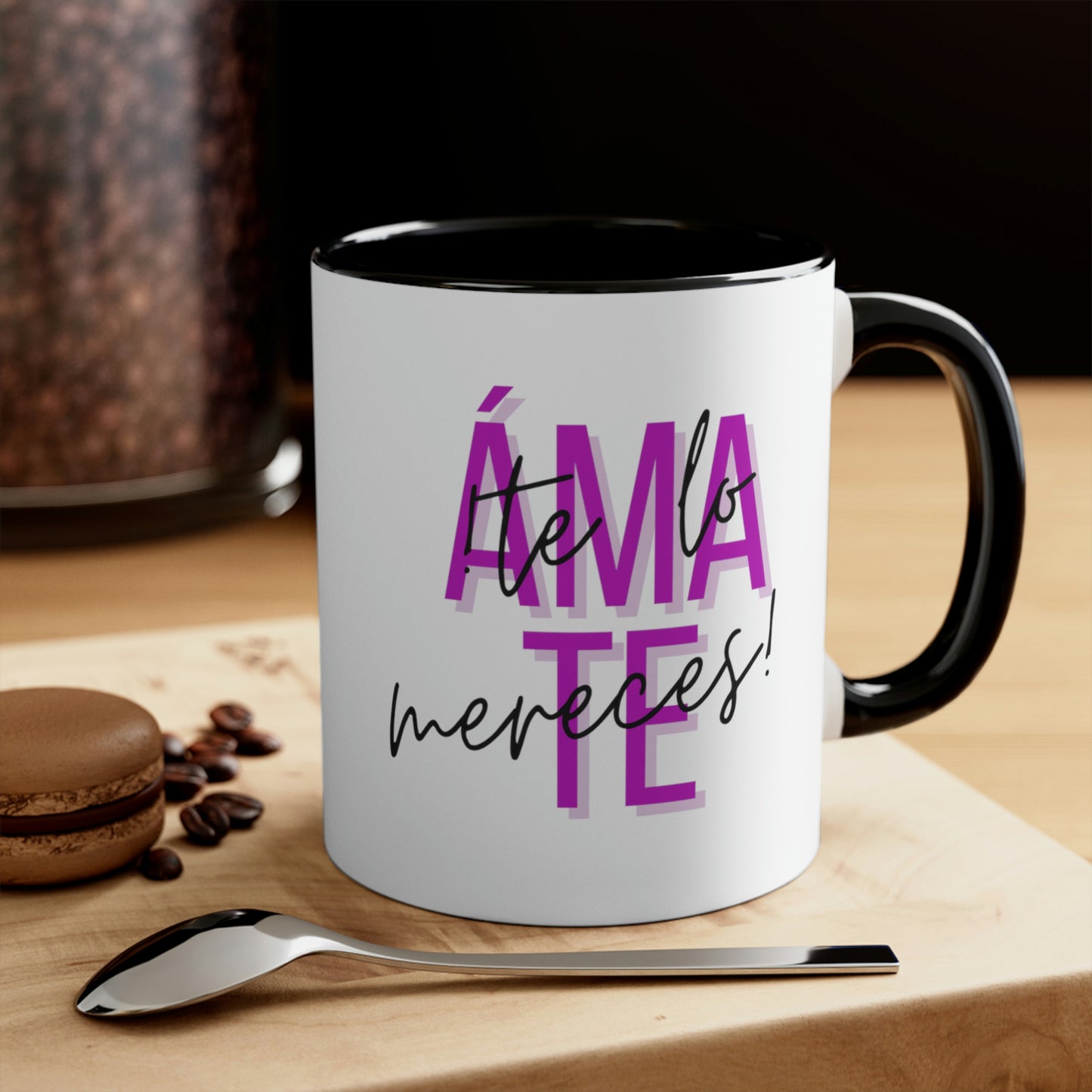 Taza Ámate Black 11oz