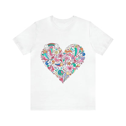 Camiseta Peace and love White