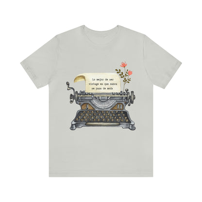 Camiseta Typewriter Silver