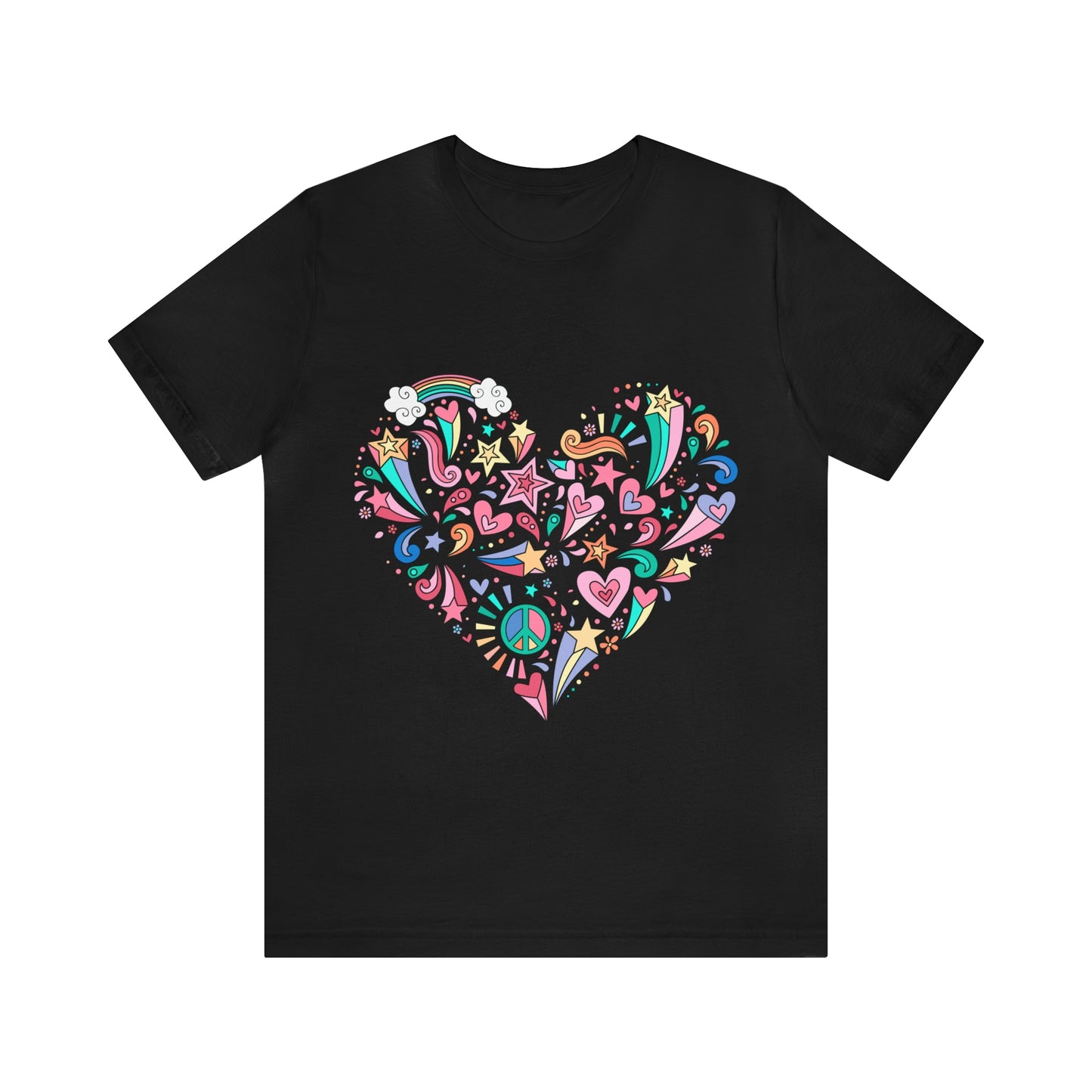 Camiseta Peace and love Black