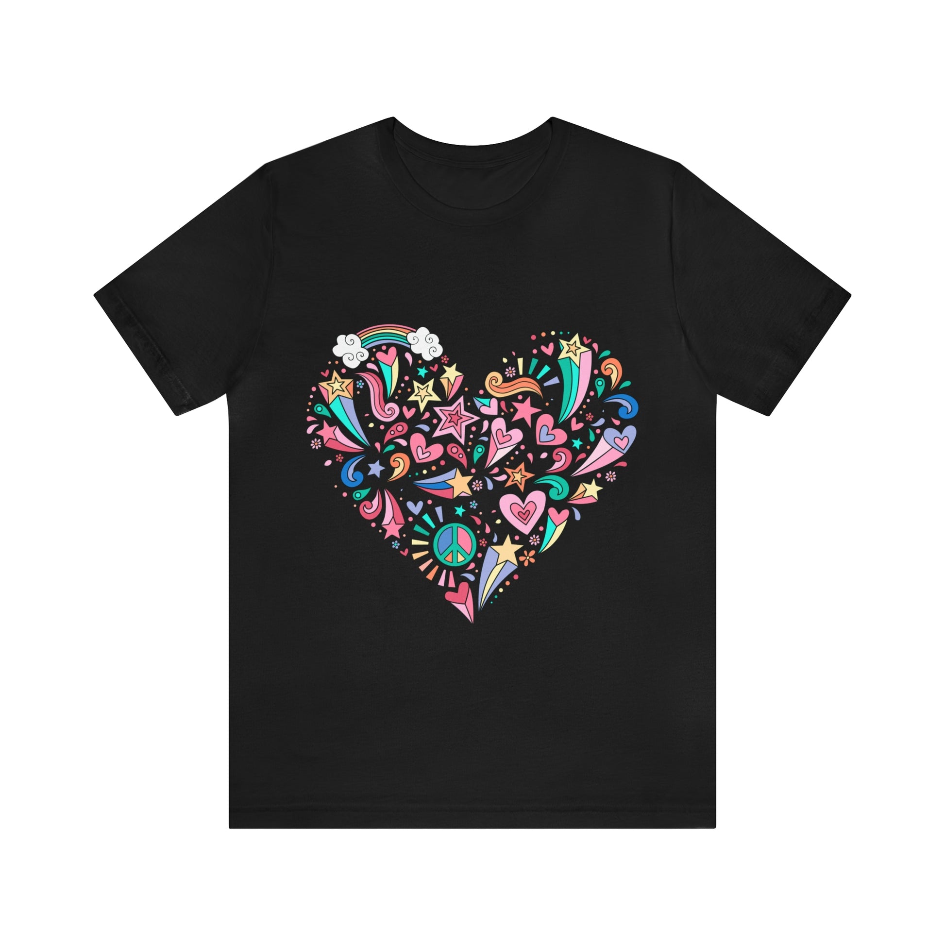 Camiseta Peace and love Black