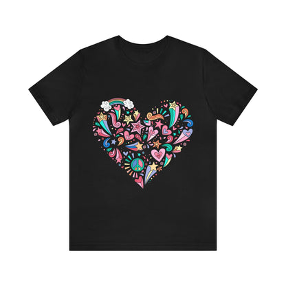 Camiseta Peace and love Black