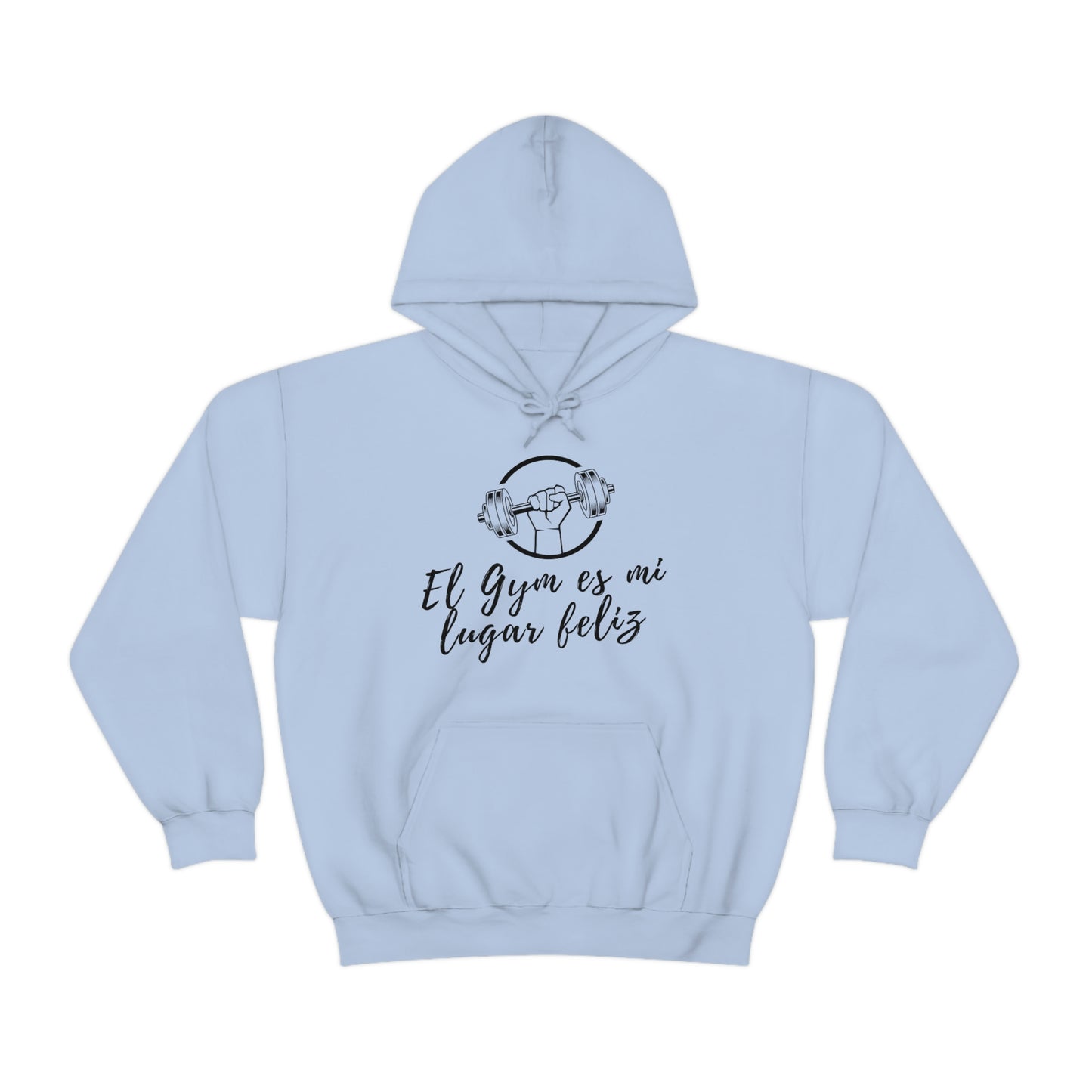 Hoodie Unisex Gym Light Blue