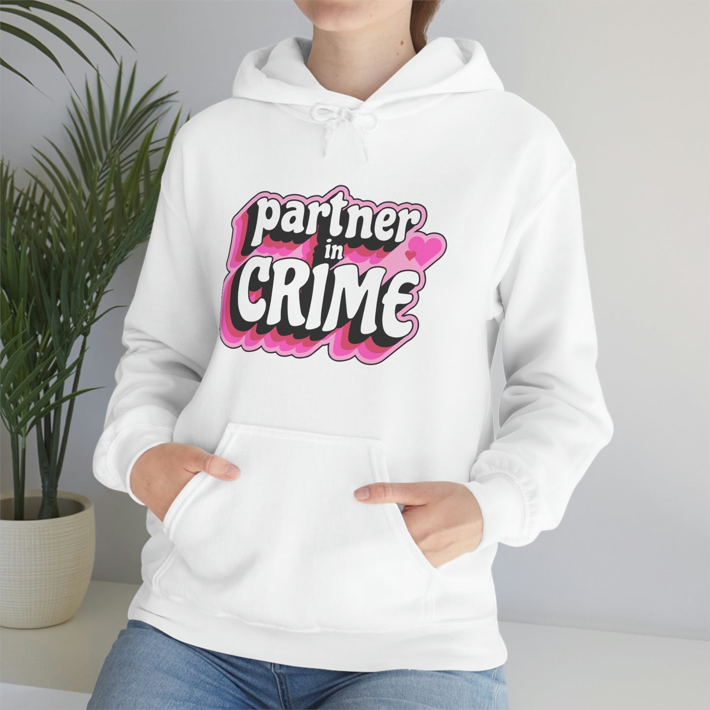 Hoodie Unisex Partner White